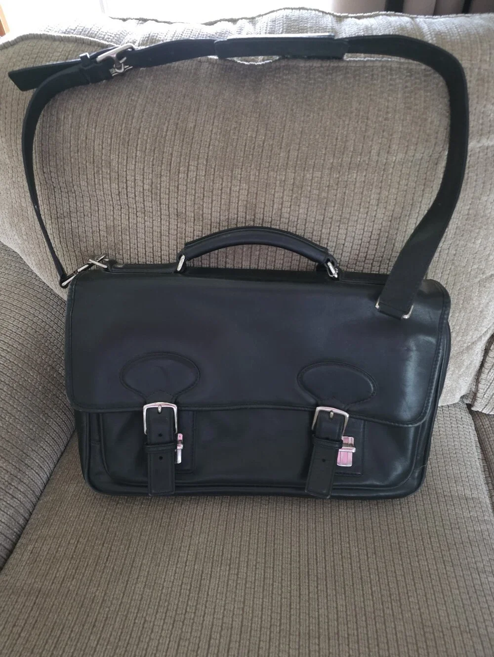 Coach - Vintage Black Leather Briefcase